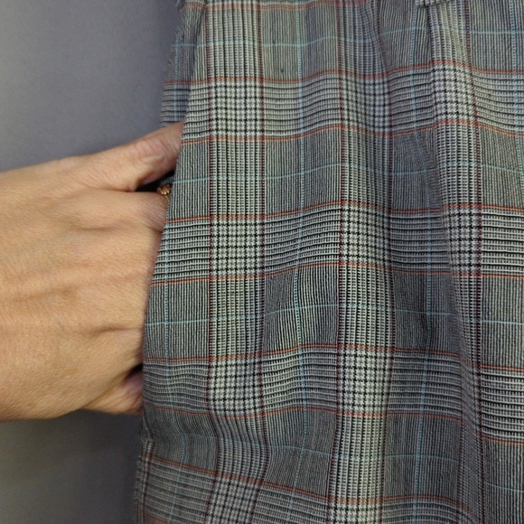Pendleton Pants Womens 10 Gray Plaid Wool Elastic Waist Lined - Picture 7 of 12